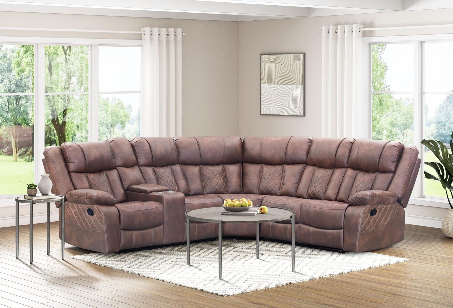 403750 Lux Brown Sectional Image