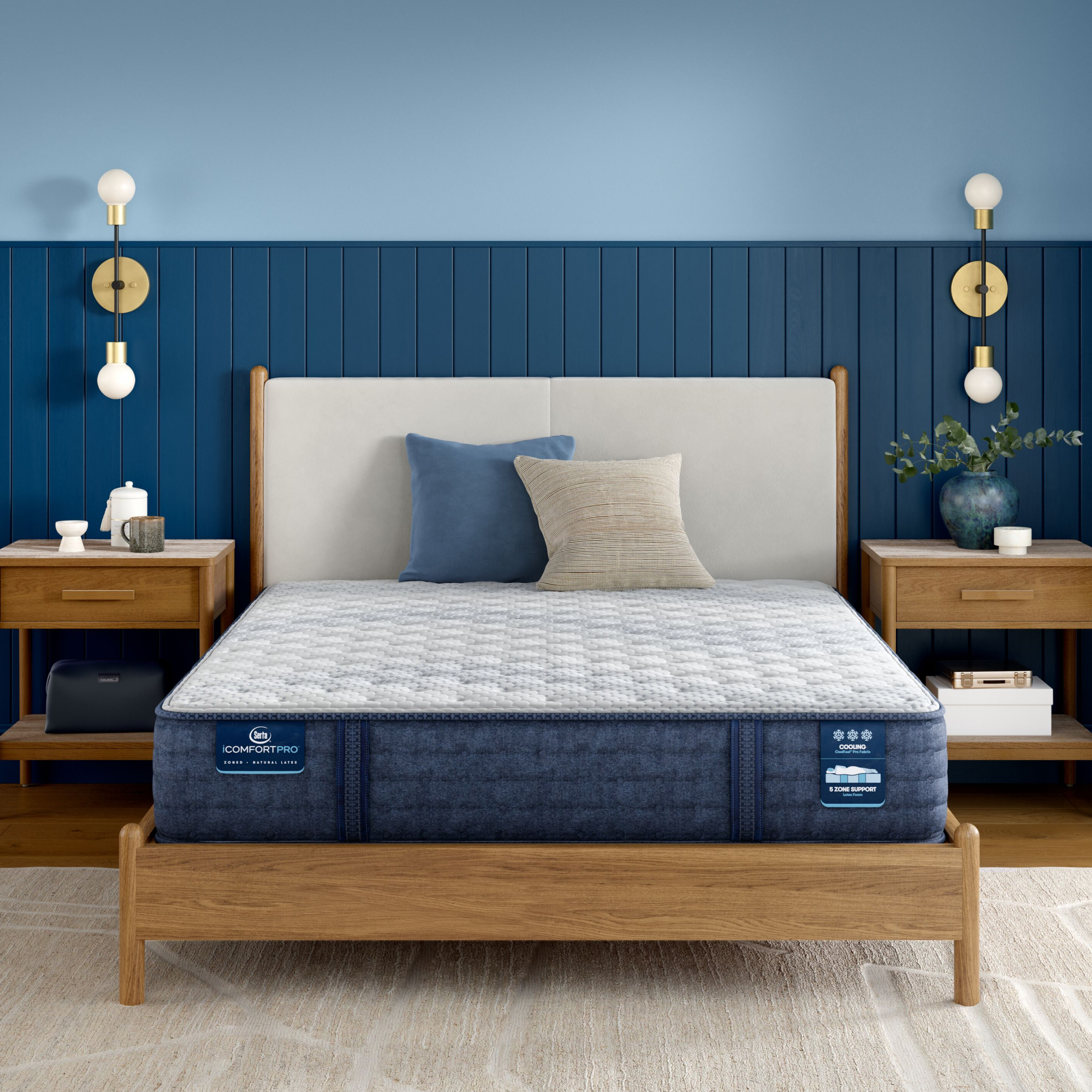 iComfortPro Ambrose 13in Latex Foam Firm Mattress Image