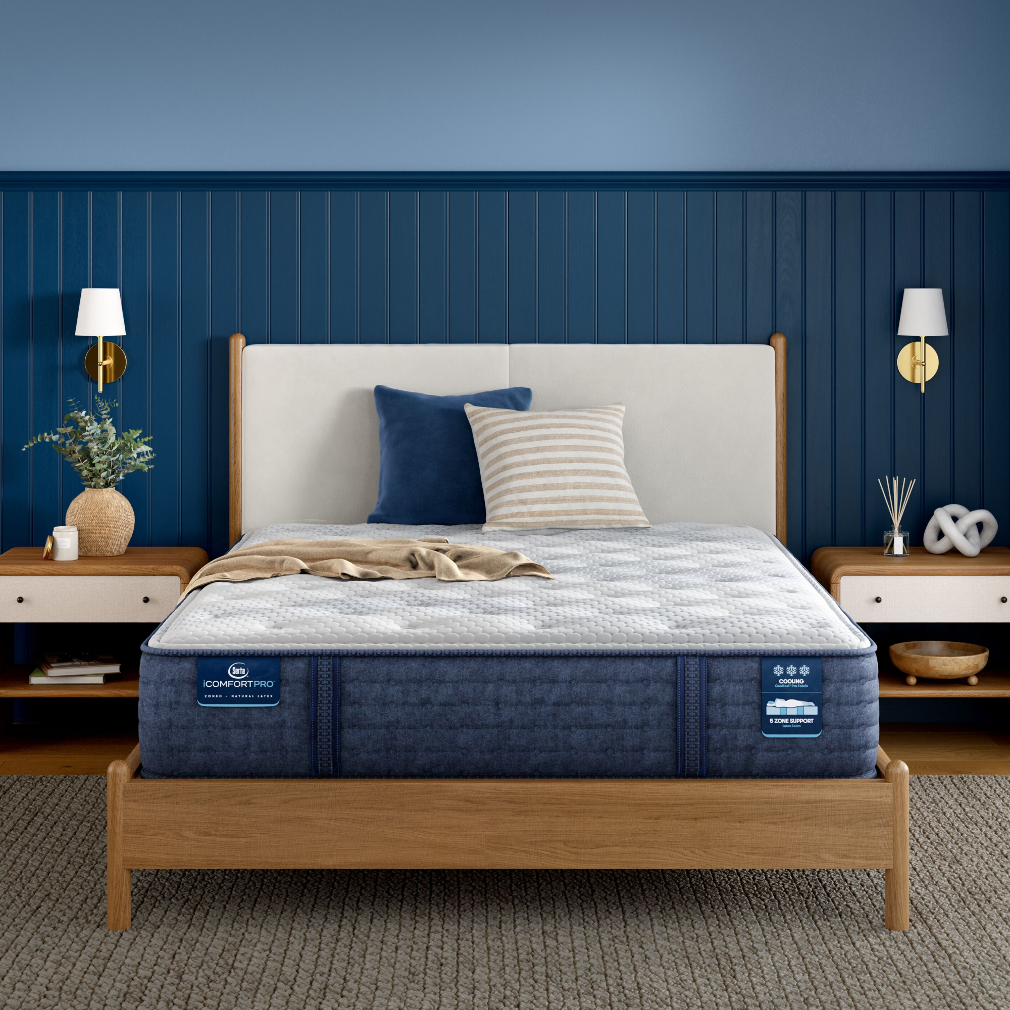 iComfortPro Ambrose 13in Latex Foam Plush Mattress Image